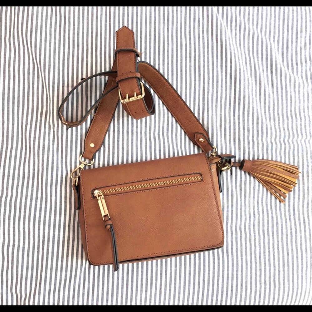 free people brown crossbody purse